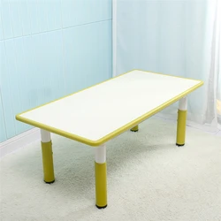 Height Adjustable Kids Kindergarten Writing Table Chair Set School Plastic Table And Chair