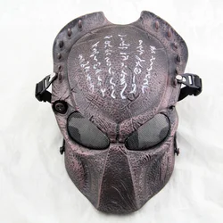 Predator Wolf 2.0 Tactical Paintball Mask Cosplay Halloween Party Military Army CS Wargame Airsoft Metal Mesh Full Face Masks