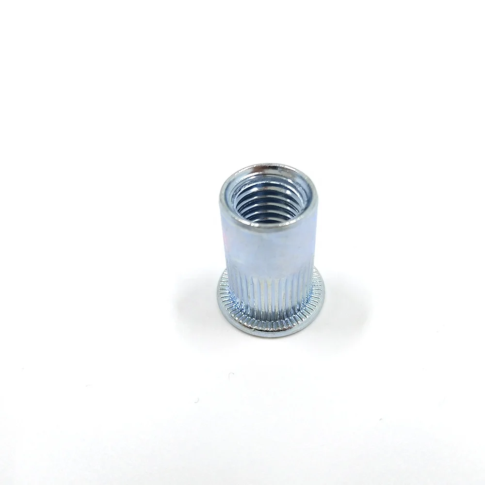 Low Price of Steel Blind Rivet Nuts Flat Head Round Body Open End  Rivet Nuts Quick Installation with Bolt