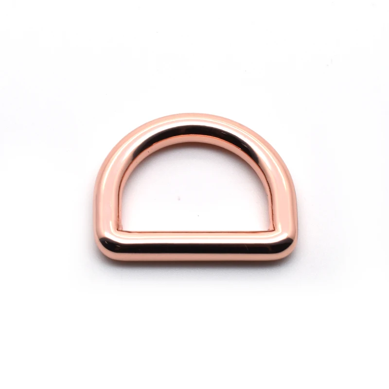 Wholesale Leather Handbag Metal Adjustment Welded Round Metal 1 Inch D Ring Buckle For Handbags Hardware