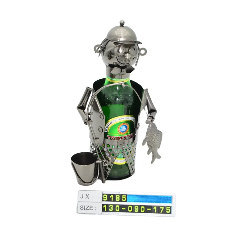 
Hot Selling Beer Bottle Holders Decoration Fishman Beer Bottle Display Rack 