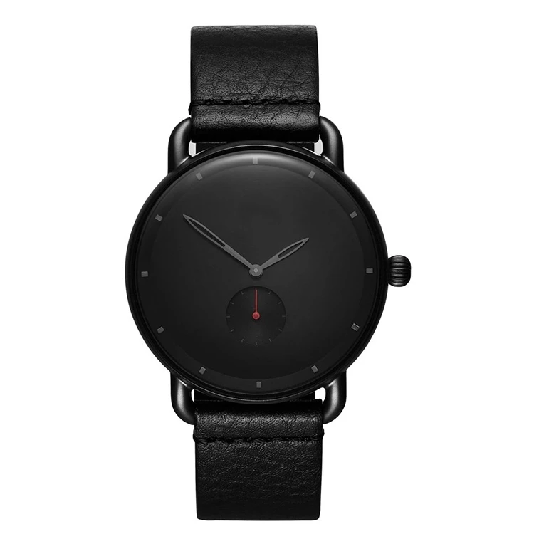 ALLSTON Hot Selling Fashion Simple Leather Strap Band Watch Customized logo Popular Quartz Watch For Man
