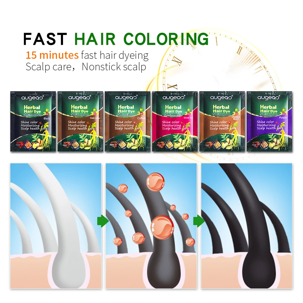 30ml sachet natural plant hair dye