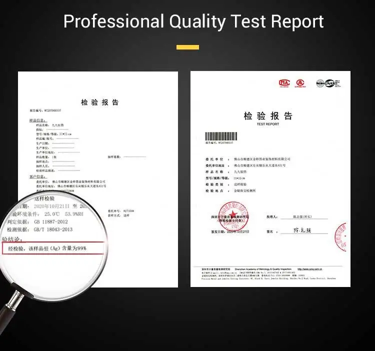 11*11cm pure silver transfer foil leaf genuine silver leaf sheets