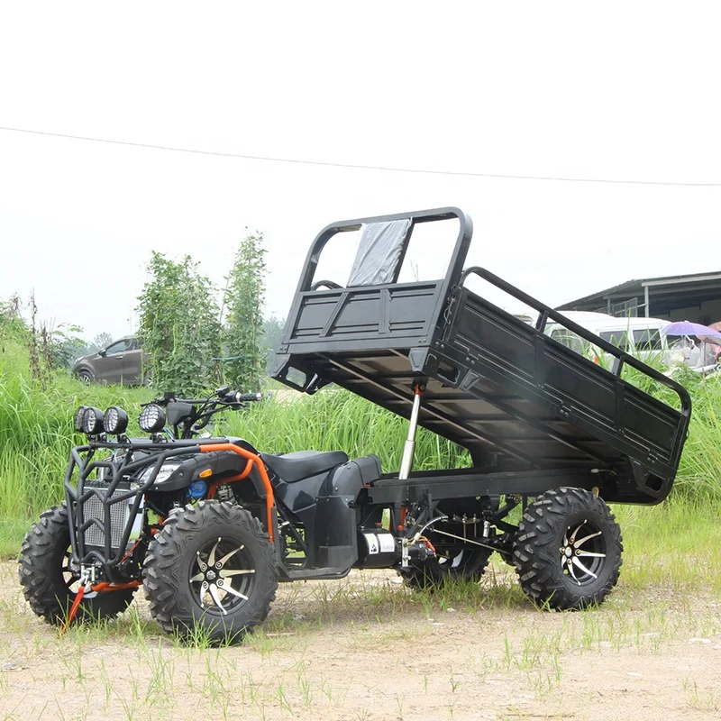 Одиночная выхлопная труба водяное охлаждение 1 8 м 4 колеса 350 cc ATV 4x4 Взрослые сельскохозяйственные грузовики Atv