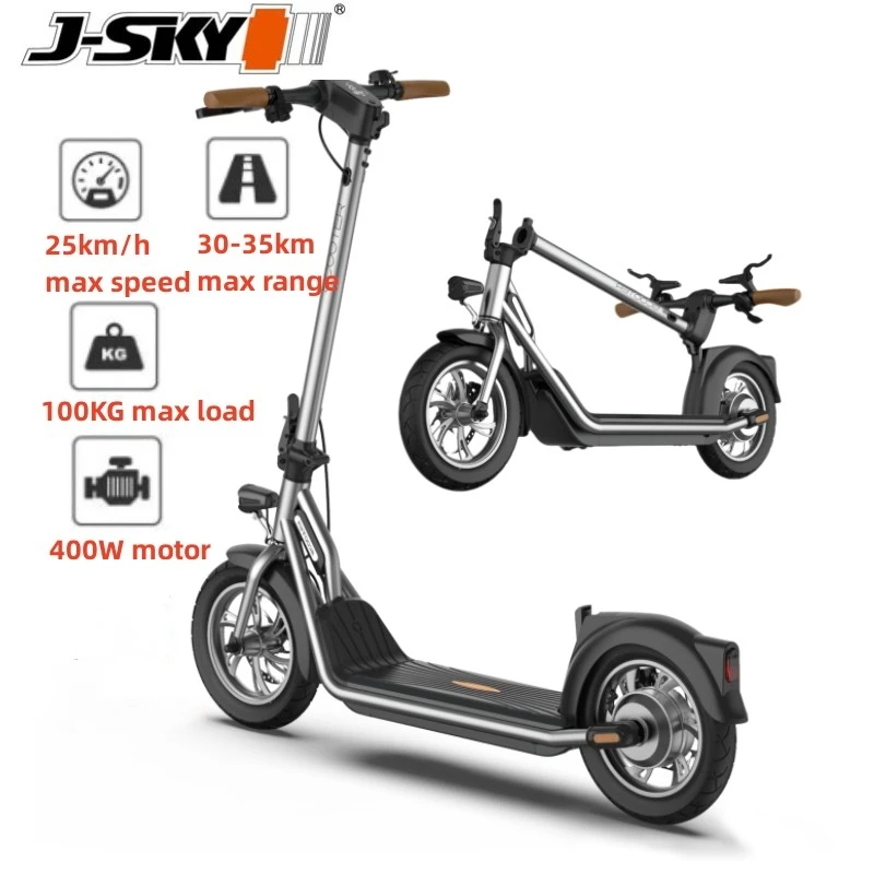 Hot sale high quality  fast long range 400watt big tires 12 inch  electric scooters powerful adult