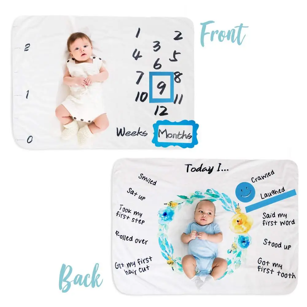 babi monthly mileston blanket Photography Newborn Monthly Milestone Blanket milestone blanket for baby