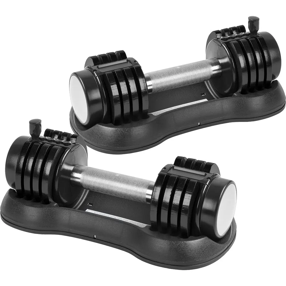 Adjustable Weights 2.5/5/7.5/10/12.5 LB Dumbbell Set Hand Free Training Dumbbells for Muscle Building