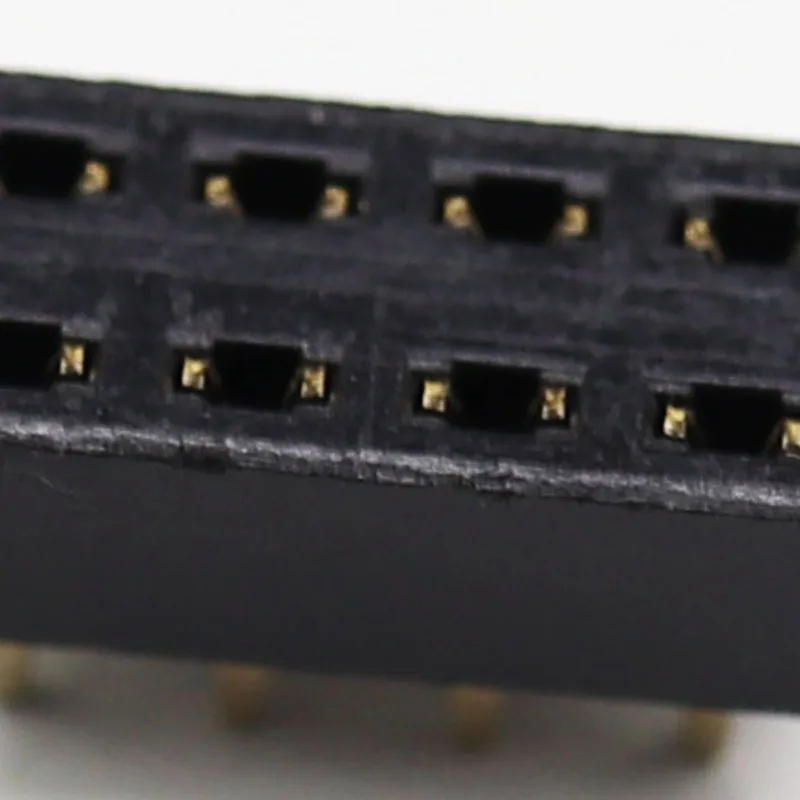 Factory sale direct double row straight pitch 2.54mm height 3.5mm positions 2-40pin female pin header Y end socket connector