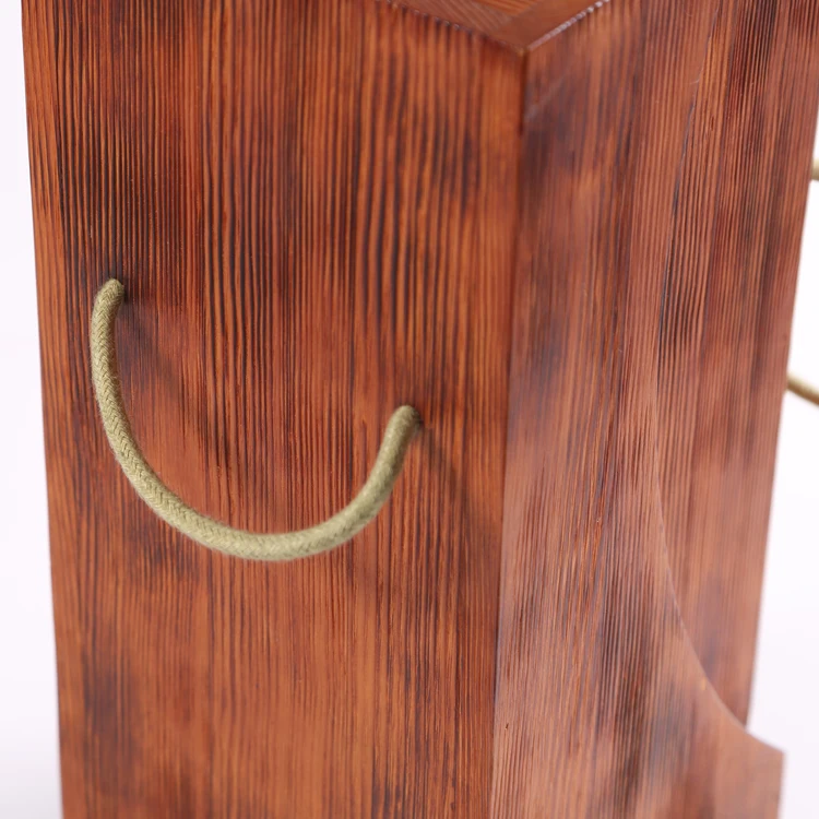 Classical Leaf Red Walnut Design Red Wooden Wine Collect Packing Box