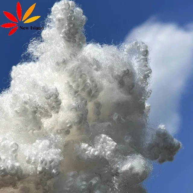 Good Elasticity 7d white hcs polyester fiber for wadding export to korea