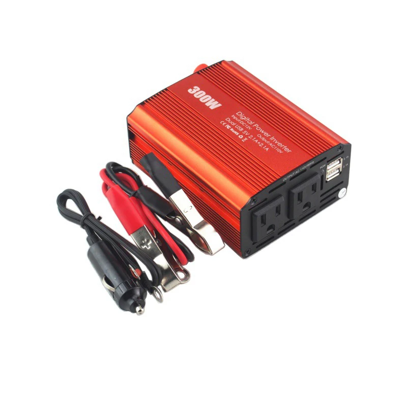 Usb инвертор 300 Вт Dc Ac 12 В до 110 50 Гц 60 AC Автомобильные