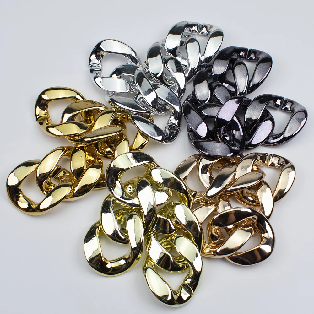 MELLON Acrylic Chain 35x40mm gold Bag Handle 60cm Chain Strap Replacement for DIY Handbags Crossbody Shoulder Bags