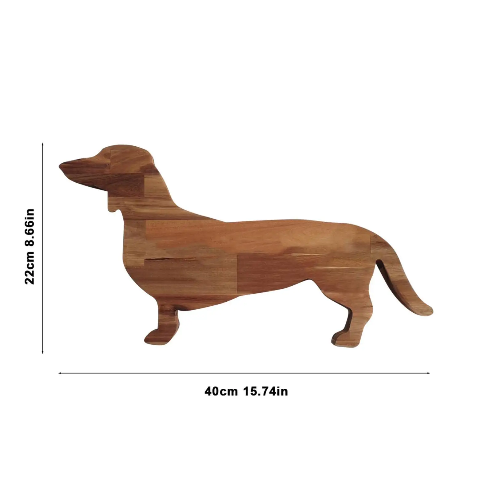 Custom OEM Party Serving Cookie Stand Fruit Tray Dachshund shape Dinner Plate Wooden Decorative Tray