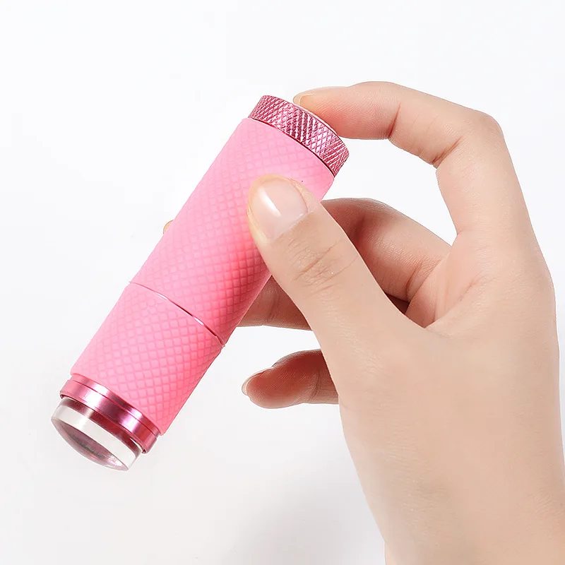 Manicure 2 IN 1 Light UV Lamp With Jelly Silicone Stamper Nail UV Lamp Jelly Seal Stamp Fast Dry Polish Cure Nail Tool