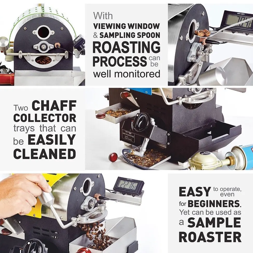 Small Home Behmor 1600 Manual Turkey Electric 220v For Commercial Industrial Grinder 100kg Machine 100g Coffee Roaster
