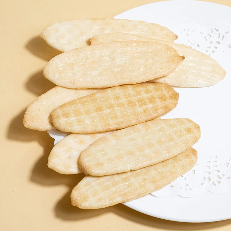 Rice Rusk Teething Biscuit Chinese Individual Packing Grain Products Manufactures Baby Rice Crackers