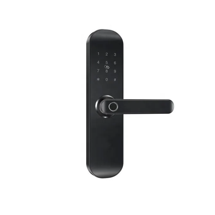 Biometric Fingerprint Lock Security Intelligent Smart Lock With Tuya Smart WiFi APP Password RFID Unlock Hotel Door Lock