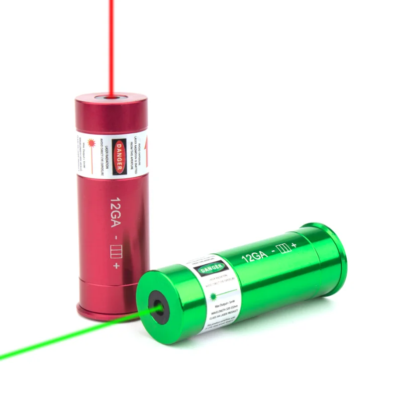 Green Laser Boresighter 12GA Laser Bore Sighter 12Guage Bore Sight with ON/OFF Switch Green Laser Bore Sight