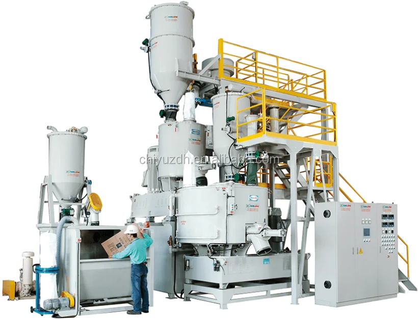 Fully automatic feeding weighing mixing conveying system for mixer and extruder Dosing system Plastic machinery Screw conveyor