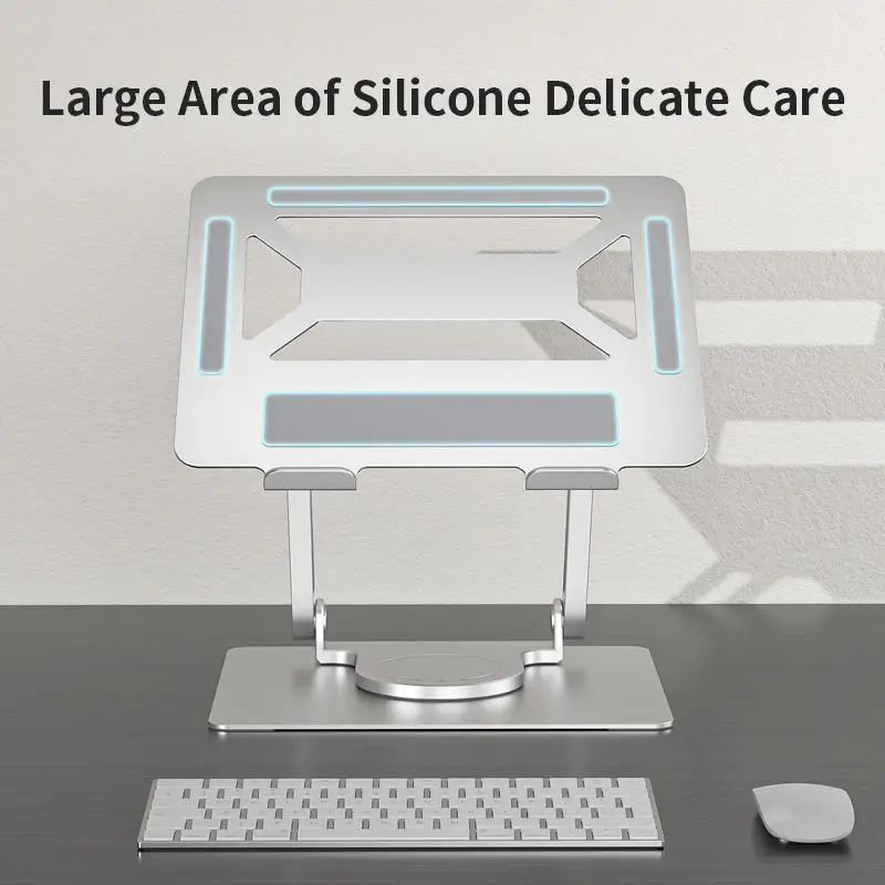 Linkway Computer Mount Bracket 360 Degree Magnetic Rotatable Adjustable Rotating Laptop Stand For Ipad Macbook Pro