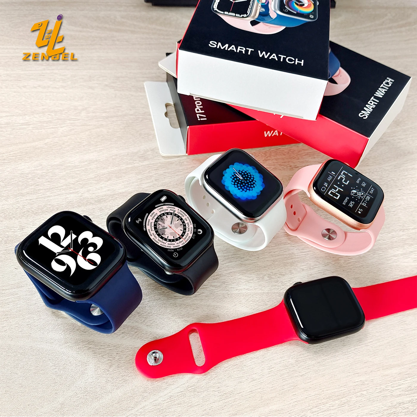 Hot sale wristband i7pro max montre reloj inteligente bt call mobile phone smart watch i 7 pro serie 7 smart watch i7 pro