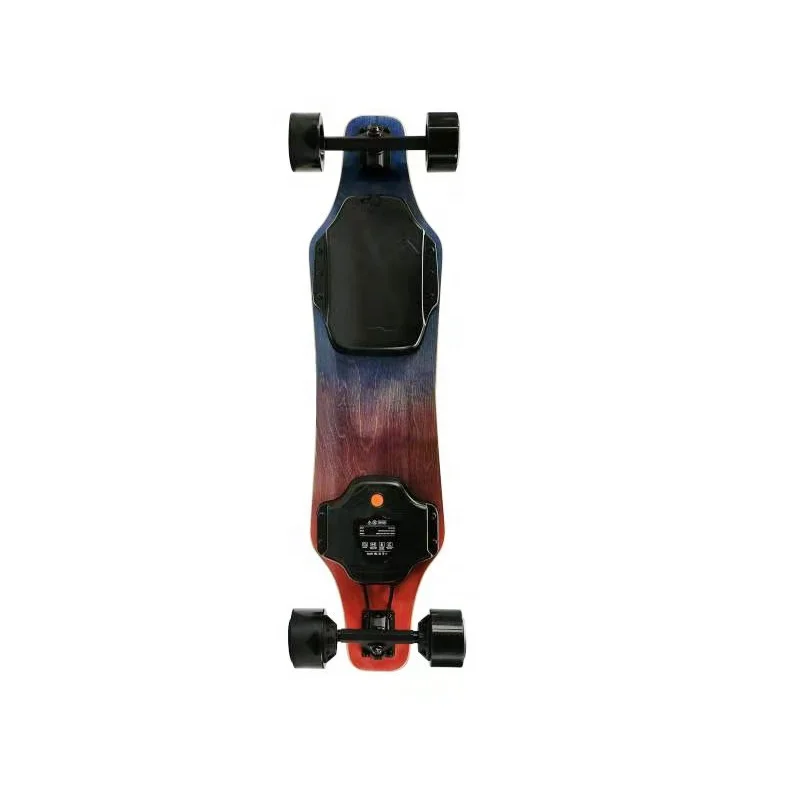 Street cruising longboard younsters riding 5A battery 37V 185W 4 wheels 90mm PU dual hub motors dec electric skateboard
