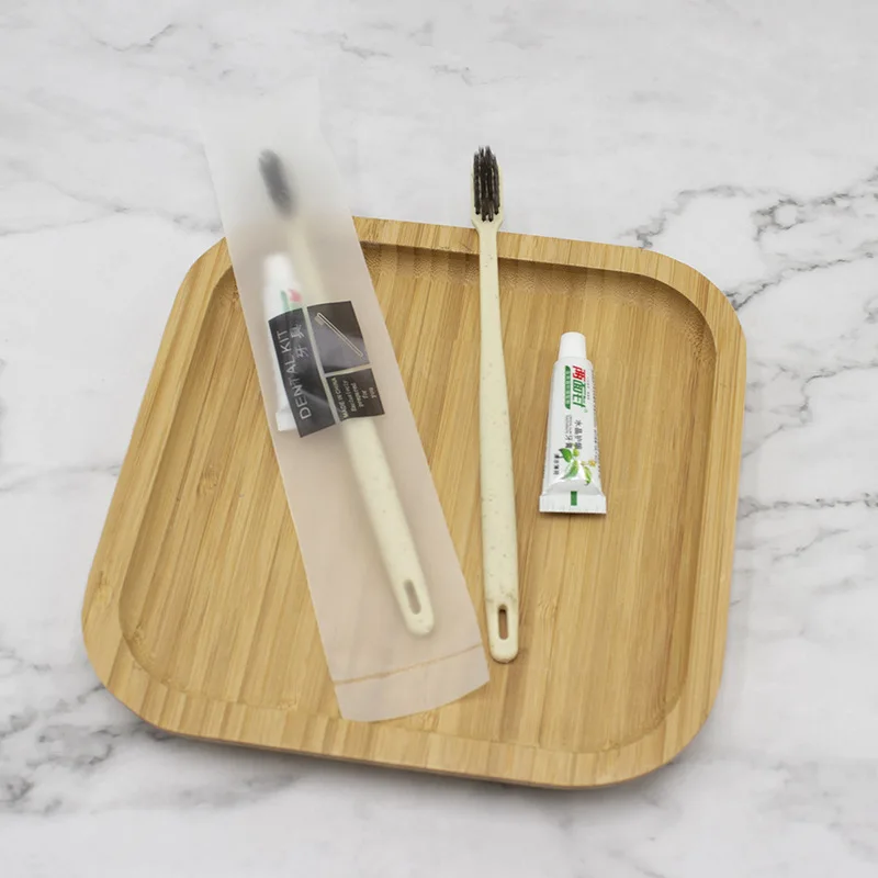 reliable quality Hotel disposable set homestay guest room soft bristled toothbrush shampoo comb Hotel Toilet Set