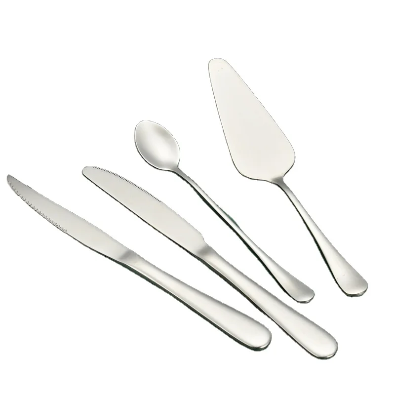 Modern desgin & Smooth edge silverware set stainless steel flatware set fork knife spoon