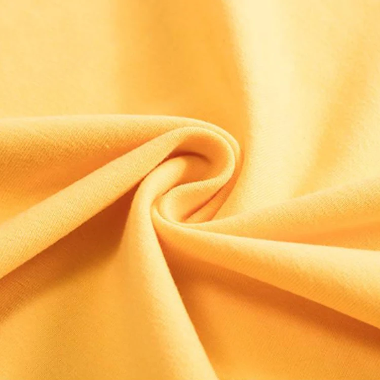 Spring season warm keeping medium weight streetwear crop top t shirt hoodie sweatshirt knit stocklot cotton single jersey fabric