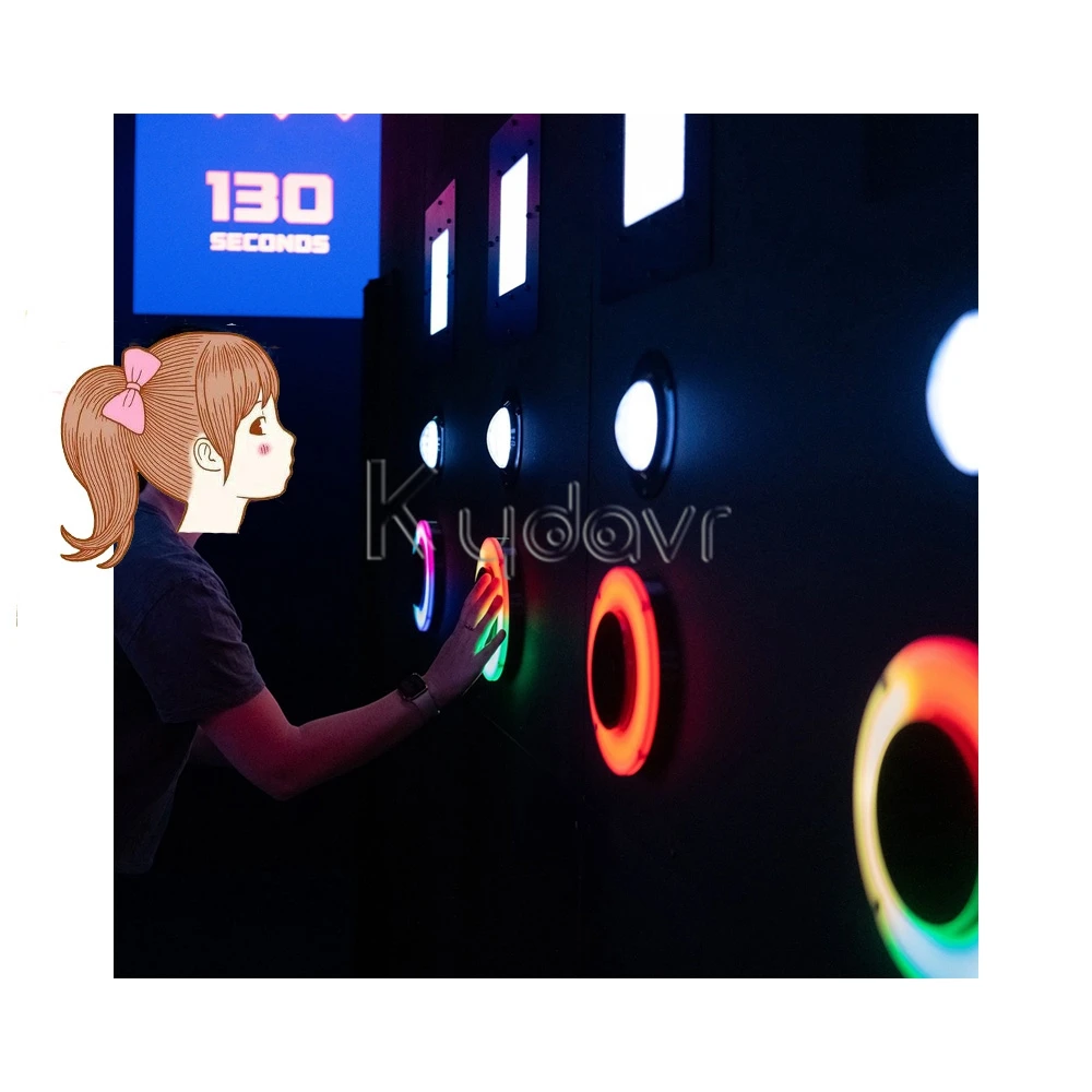 2024 indoor active marslite interactive game push led light button pipe ball kydavr customizable activity game for kids