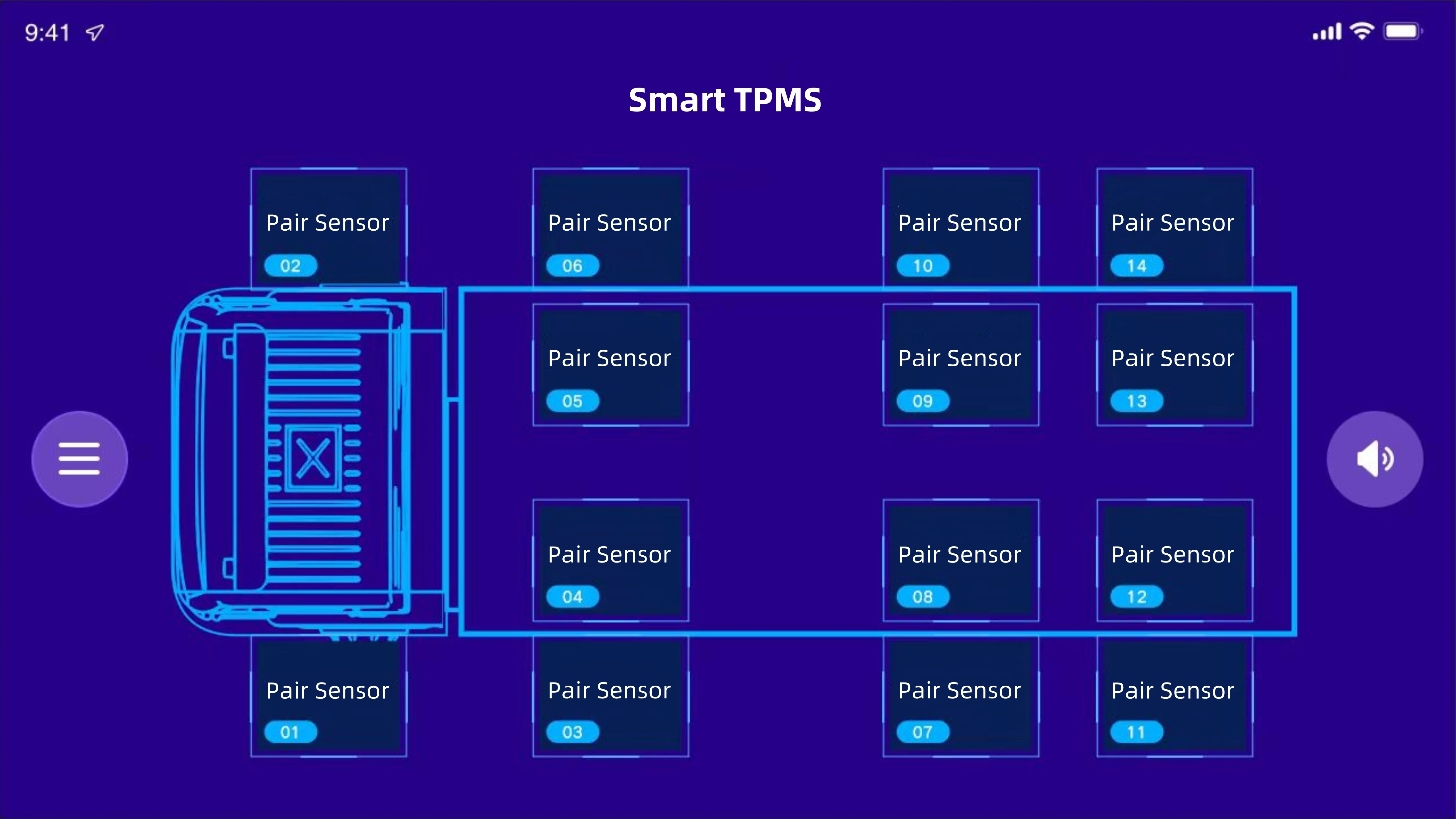 12 колес USB TPMS с ретранслятором Android автомобильный экран 8V1 размер резьбы внешний датчик грузовика в режиме реального времени