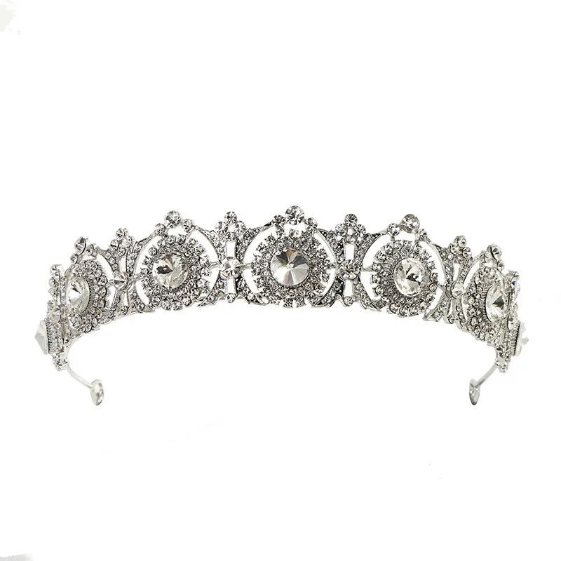 new fashion royal queen crown royal princess hair vintage dress party crown  accessories  decoration
