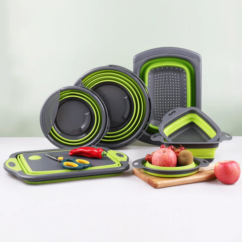 Multi purpose plastic cutting board Portable 2-in-1 foldable plastic cutting board