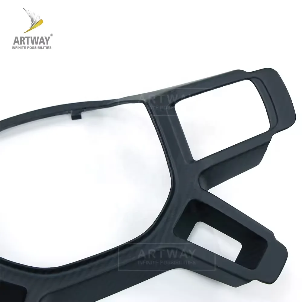 Car Interior Accessories Dry Carbon Fiber Steering Wheel Cover Trim for Land Rover Defender 2020+