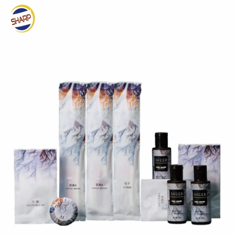 Wholesale high quality hotel supplier 5 star hotel bathroom amenity sets