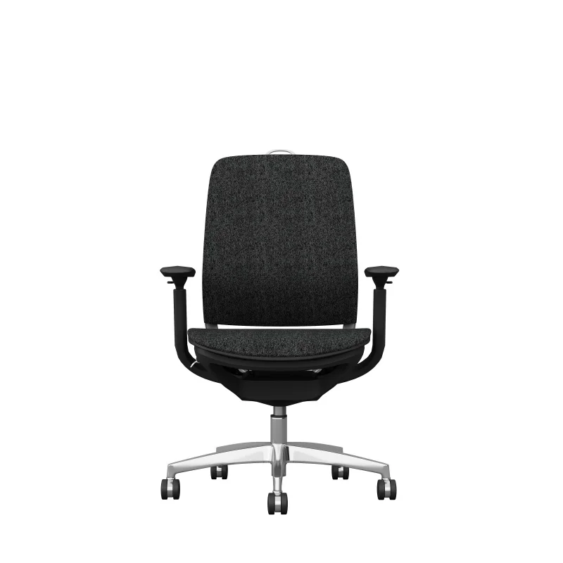 New Model JNS-HMS-WK Mid Back Lumbar Support Modern Ergonomic Office Chair Auto-weight Sensing Tilt Tension Staff Chair