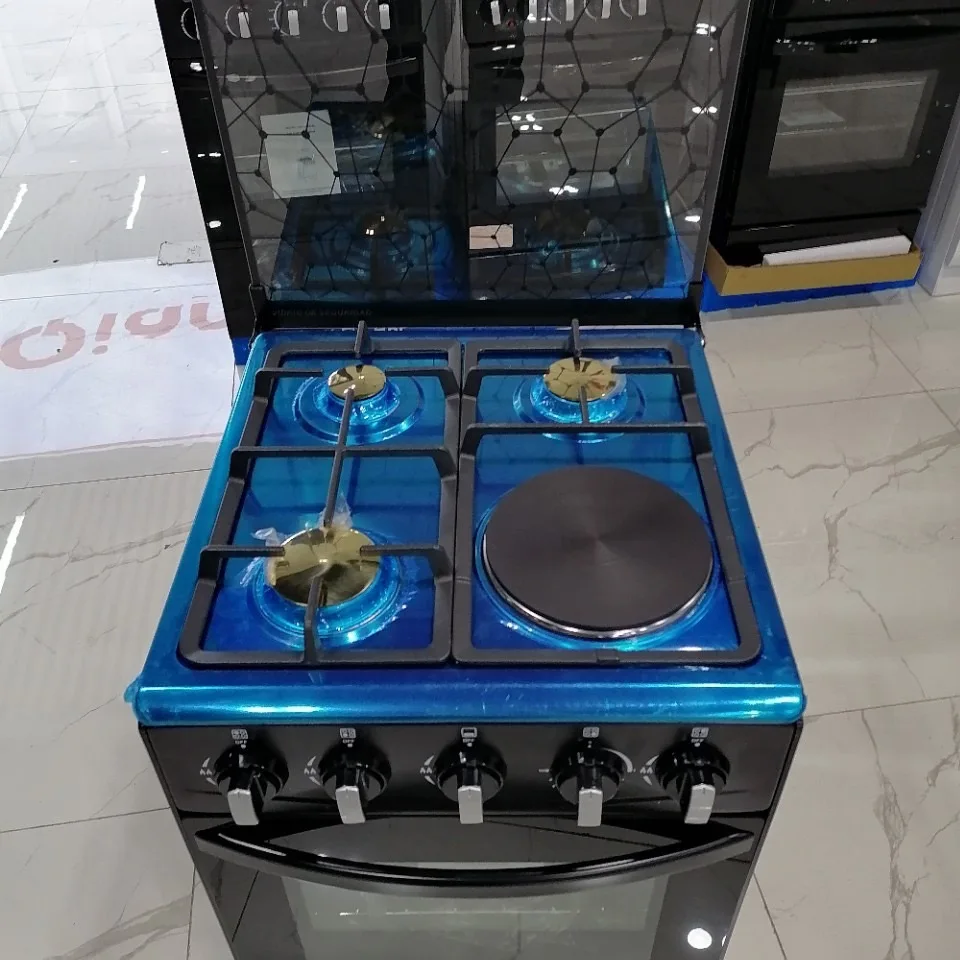 Dual-Purpose 550 Wide Vertical Conjoined Gas and Electric Stove Steel Gas Oven for Hotels