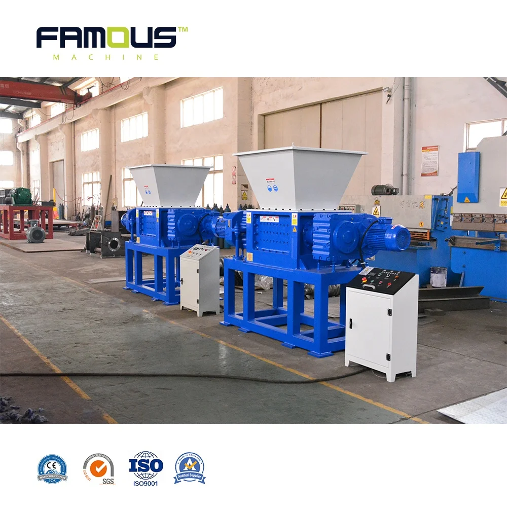 Two/Double/Twin Shaft Shredder for Used Tires/Wood/Soild Waste/Plastic/Metal Scraps