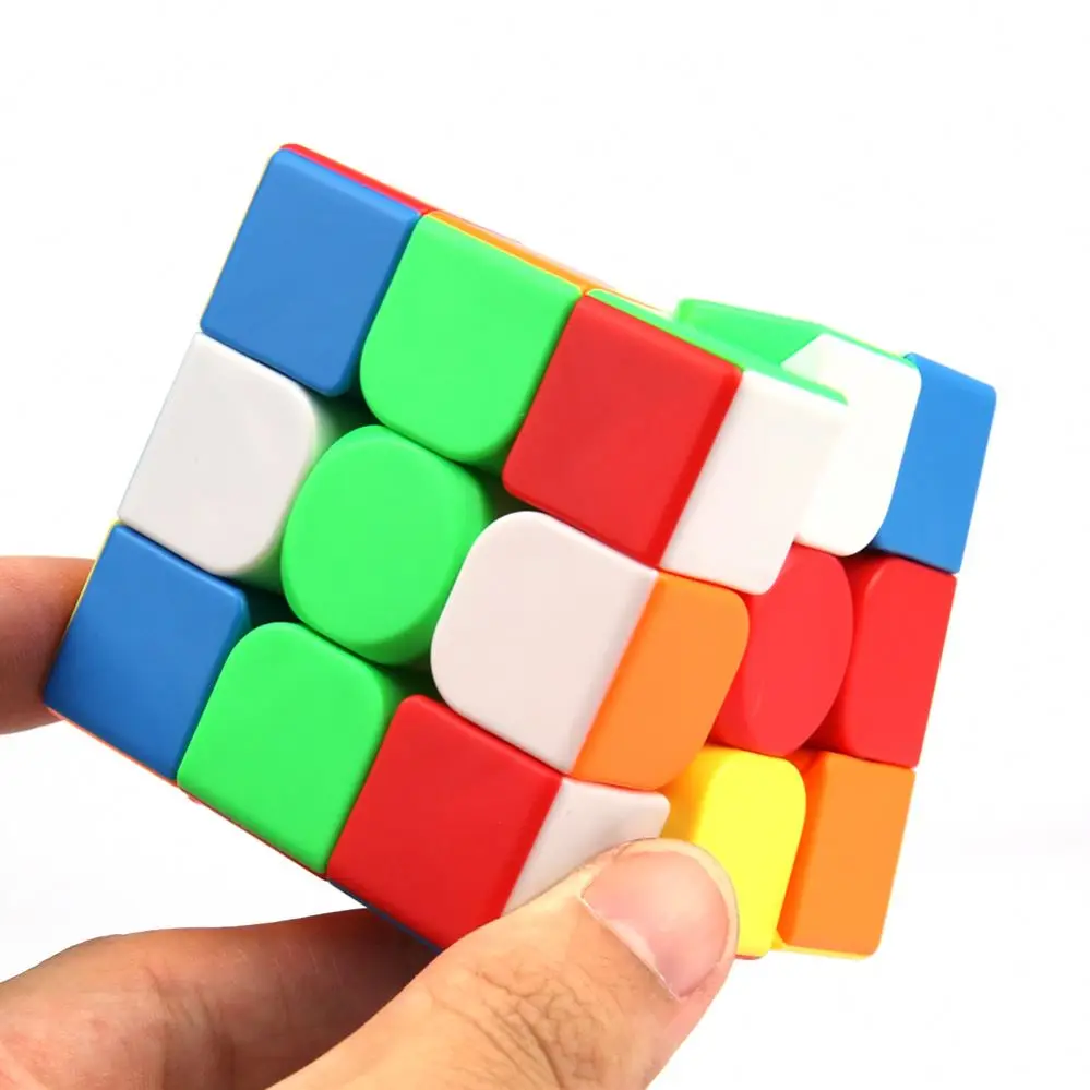 Wholesale color 3d educational toy speed cube plastic 3x3x3 magic