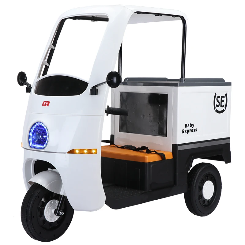 Прямая 2024 с завода трехколесные электрические мотоциклы для детей новые Экспресс-автомобили аккумулятором на вынос крышей