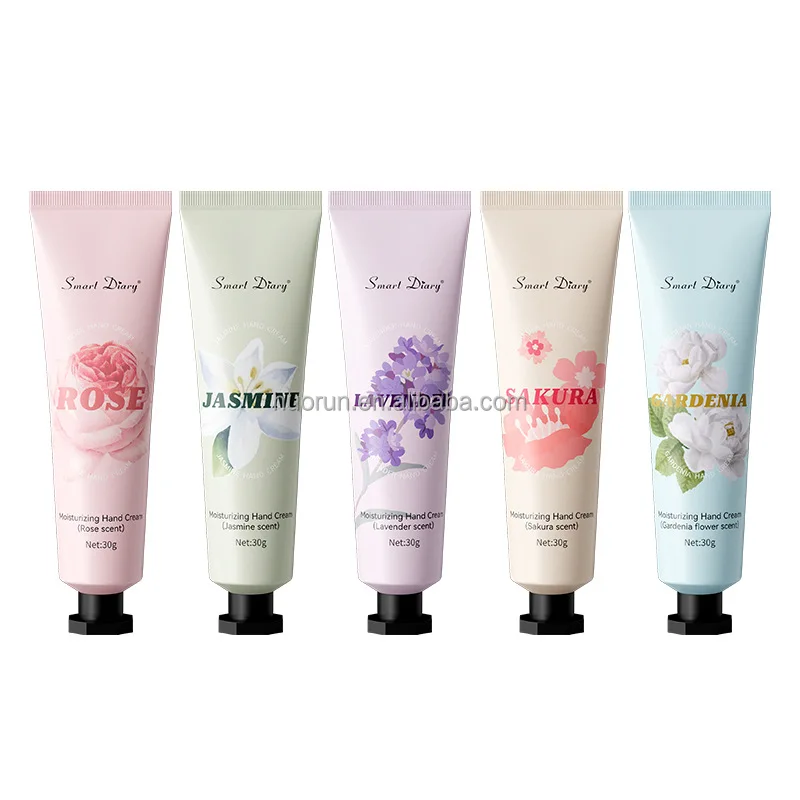 Support customization Wholesale Hand Cream lotion Skincare Nourishing Moisturizing flower fragrance Hand Cream