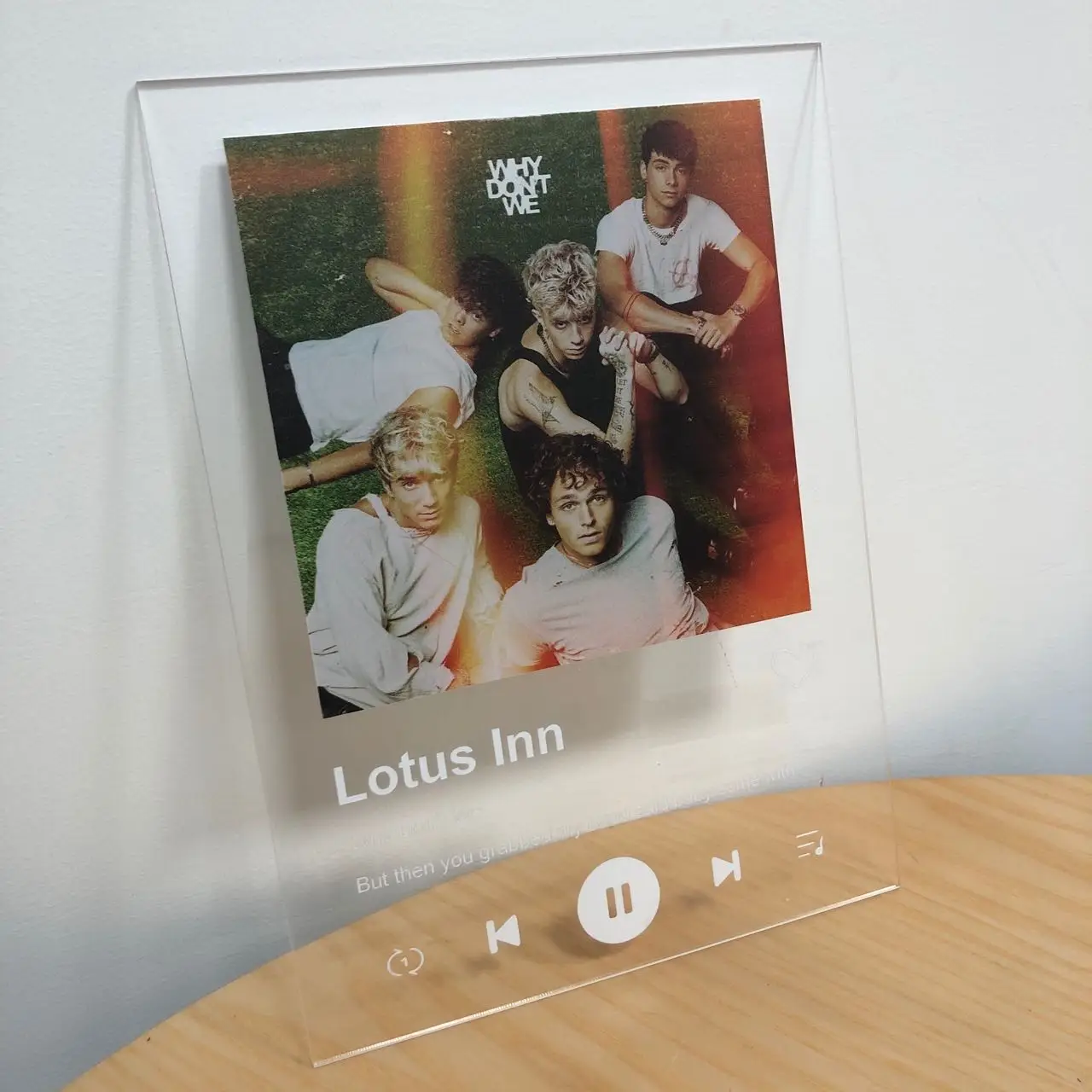 Персональная кодовая доска персональный ФотоСтиль акриловый музыкальный налет на годовщину