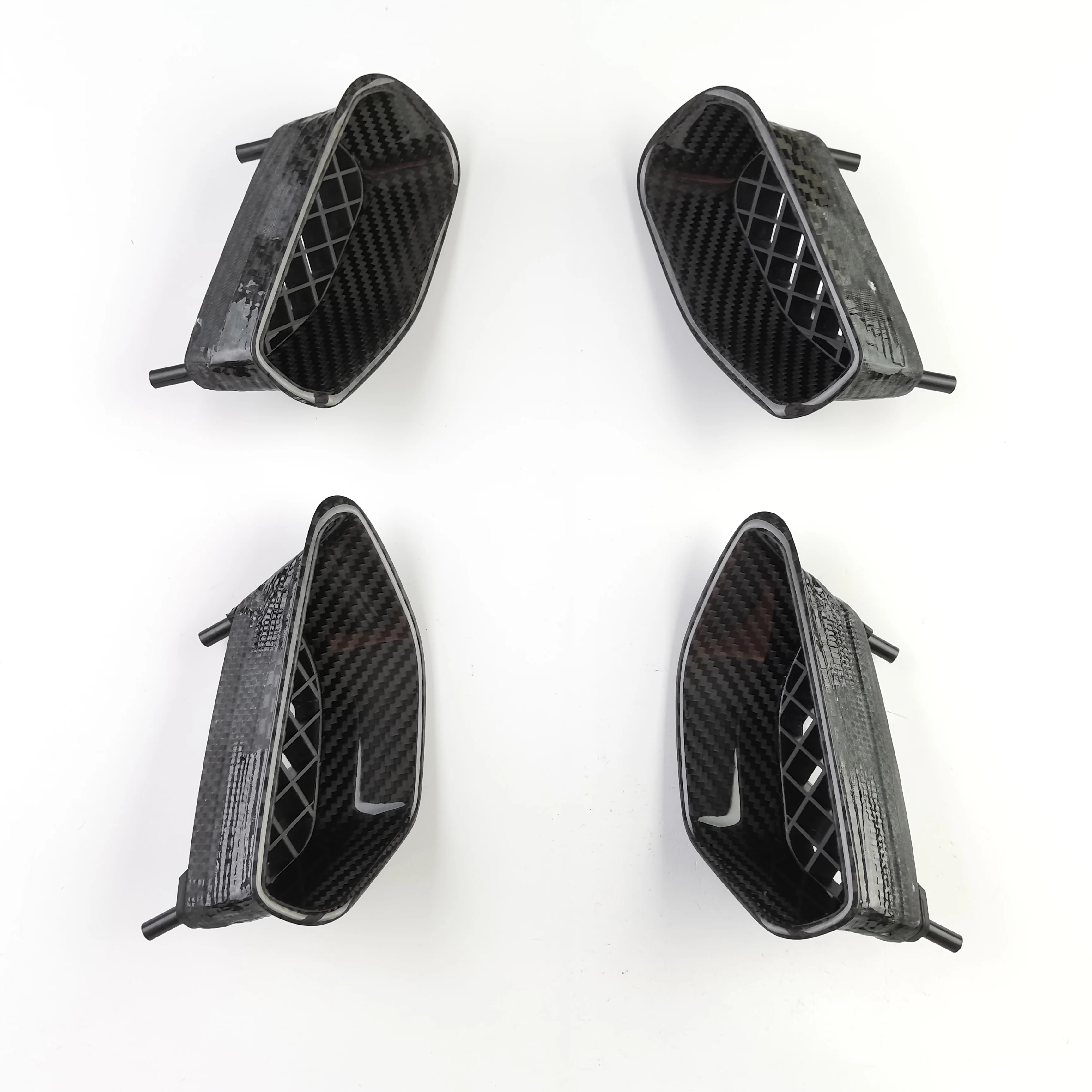 Carbon Fiber Fender Side Vents Trim For Chevrolet Corvette C6 ZR1 2009-2013 Car Exterior Accessories Glossy Matt Finish
