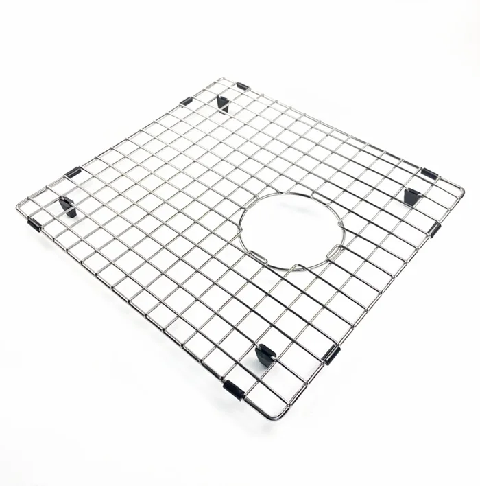 Factory Supply Kitchen Stainless Steel undermount Sink Grid with Protective AntiScratch Bumpers