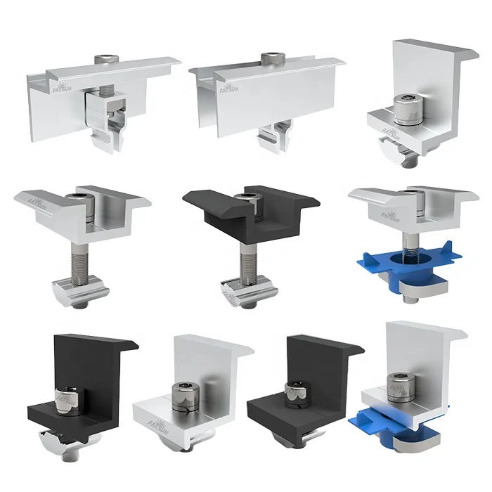 FarSun Mount Aluminum Clamps Mid End Clamps For Solar Panel Mounting