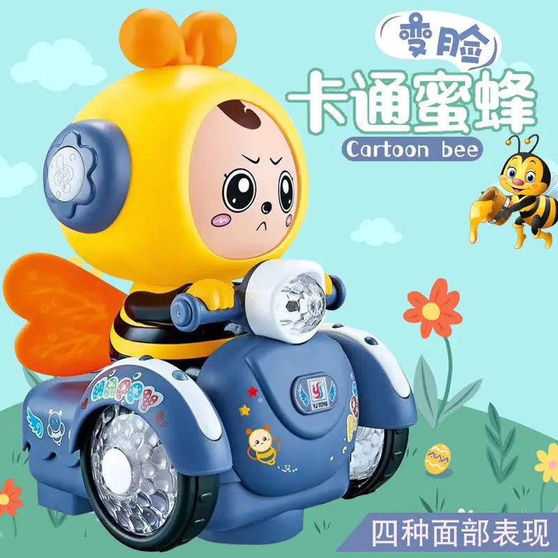 Children Toys 2023 Toys For Child Electric Cartoon Bee B/o Rotating With Music Luminous Kids Gifts Toy