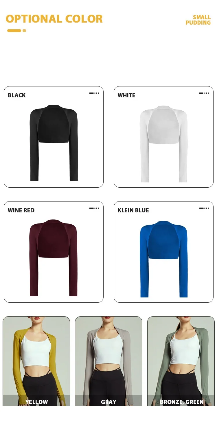 2022 Custom Logo Sports Wear Soft Elegant Waistcoat Dance Shawl Gym Crop Top Workout Wear Women Fitness Yoga Top