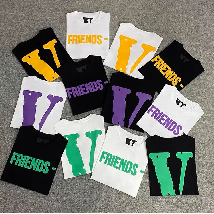 
V LONE Shirts Street Fashion Brand With Big V Printing Hip-hop Short-Sleeved T-shirt Juice Wrld T Shirts 