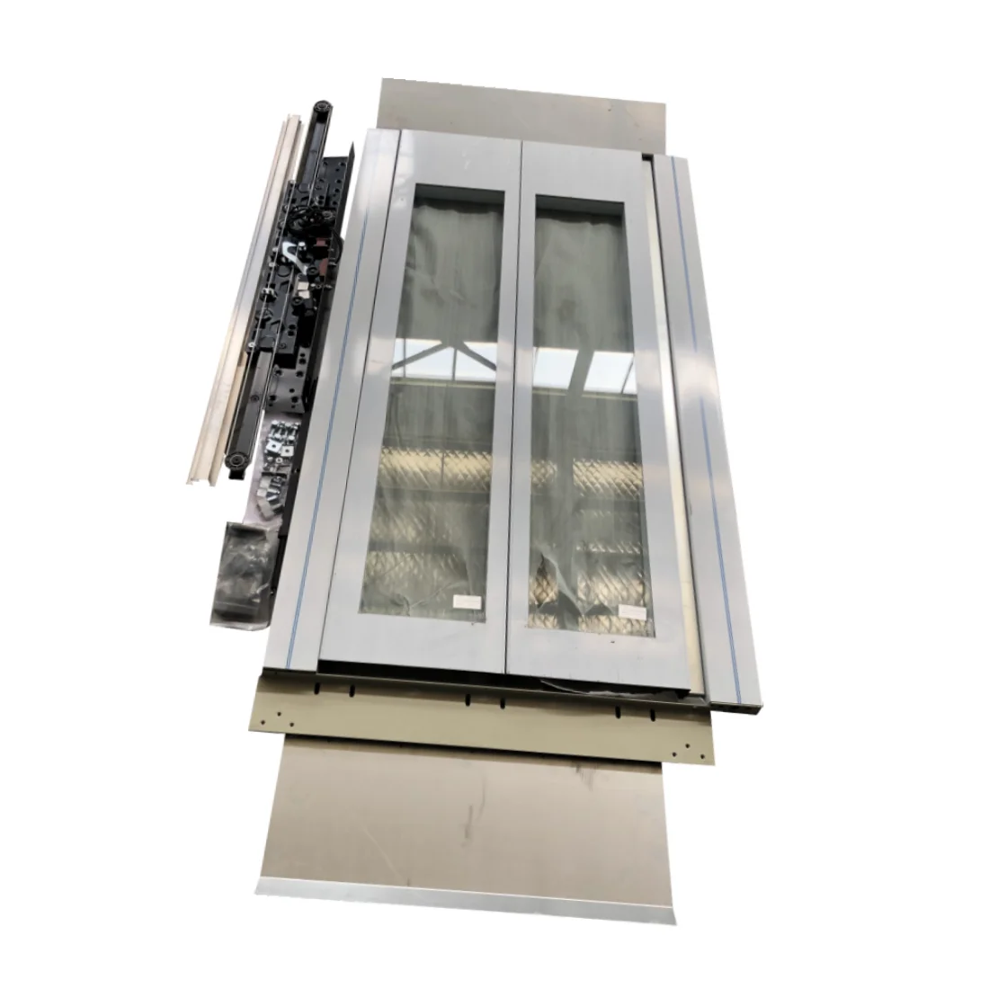 ZOWEE 700mm 800mm passenger elevator automatic door with header sets lift landing door device
